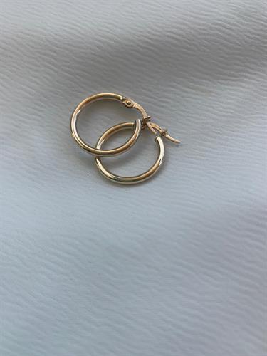 עגילי זהב 14K קטנים