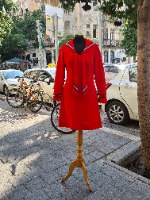 שמלה אדומה מיוחדת מידה S/M