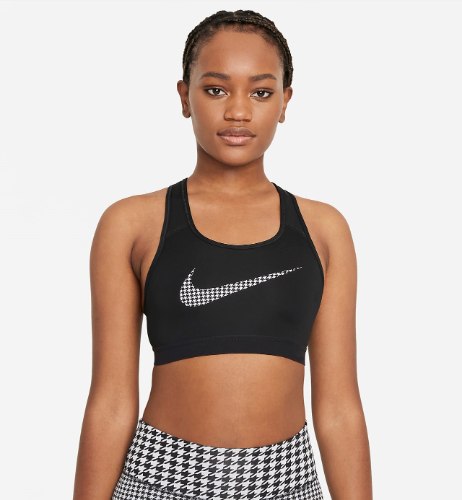 טופ NIKE שחור לוגו לבן