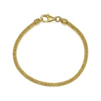 צמיד זהב כדורים לאישה דגם "פופקורן"