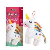 תפירת בובת קישותיק - חד קרן (17 ס"מ)