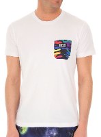 טי שרט DIESEL כיס צבעוני לבן
