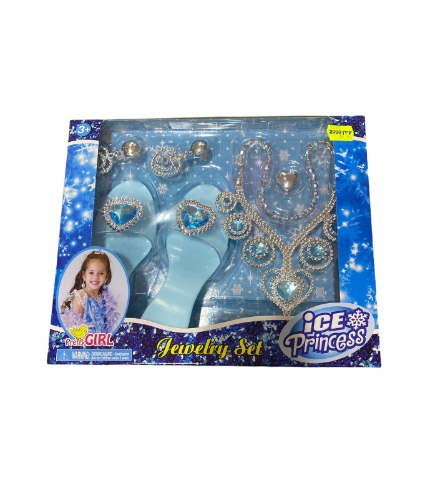 נעלי עקב+ שרשרת ועגילים