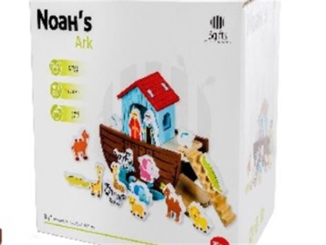 תיבת נוח מעץ + חיות