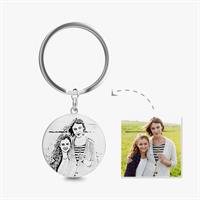 מחזיק מפתחות תמונה - עגול