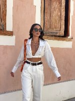 חולצת מטי לבן