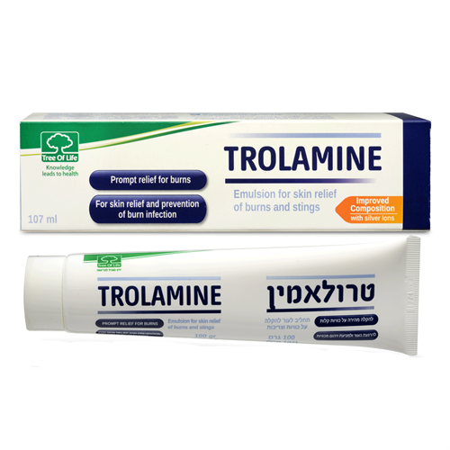 Trolamine תחליב להרגעת העור ולקירורו לאחר כוויות וצריבות 107 מל