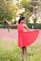 שמלה אריאל- כתומה