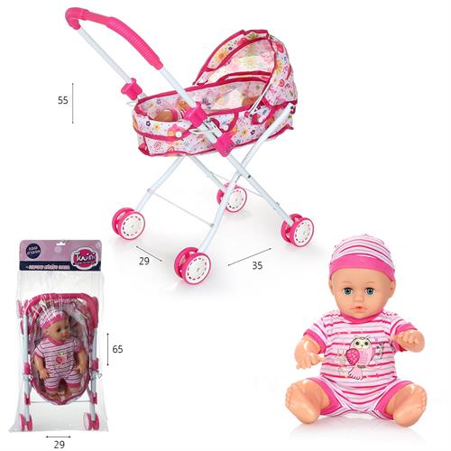 בובה ועגלת עריסה