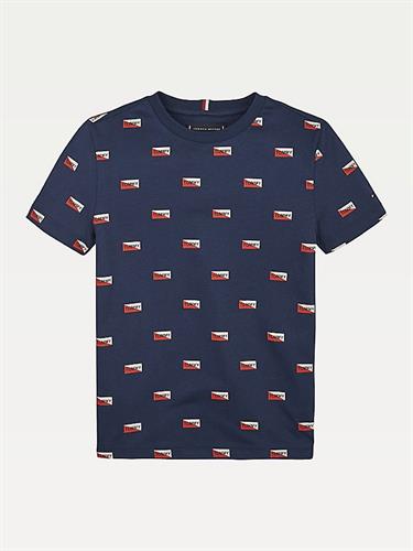 טישירט לוגו TOMMY כחולה