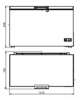מקפיא LACASA LC500 ‏395 ‏ליטר