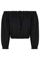 חולצת ריטה שרוול נפוח  GUESS שחור