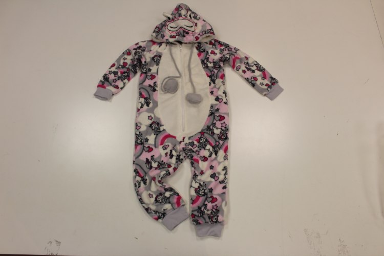 וונזי פליז קטיפה חד קרן לבן