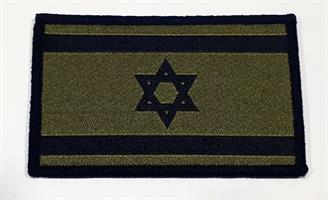 פאטץ' דגל ישראל – ירוק זית שחור ירוק למדים כובעים חולצות ותיקים