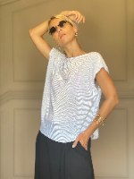 חולצת גופרה - לבן