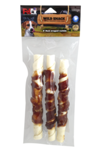 רול בפאלו מצופה ברווז ממולא כבד בגודל 8 אינץ 3 יח