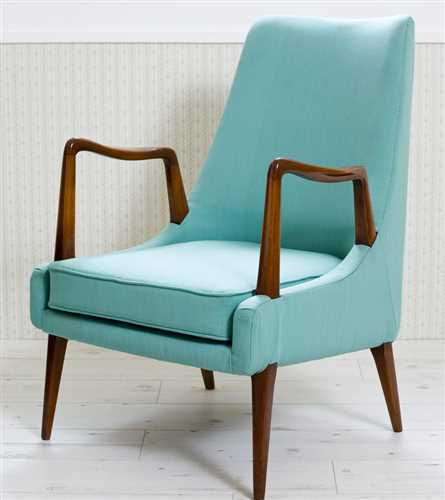 כורסאת וינטג' תכלת