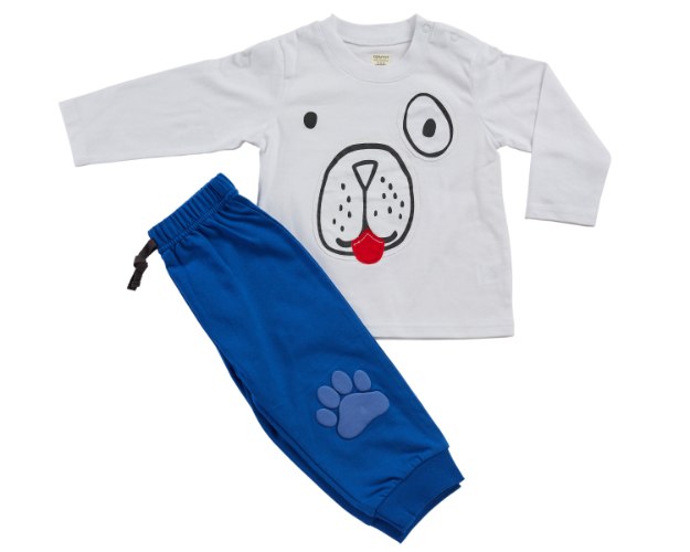 חליפת מעבר דב לבן מכנס פרנצ׳ טרי