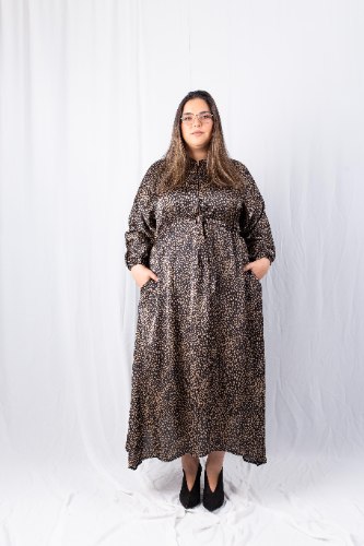 שמלת לולה סאטן מודפס