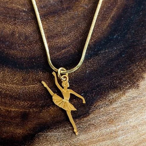 שרשרת מחול אמלי מוזהבת