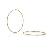 עגילי חישוק גדולים 5.7 מזהב אמיתי 14 קראט