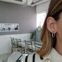 עגילי חישוק קטנים עם עובי|חישוקים קטנים 2.1 ס"מ בזהב  14 קראט