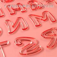 חותכן אותיות באנגלית ומספרים - 2 ס"מ