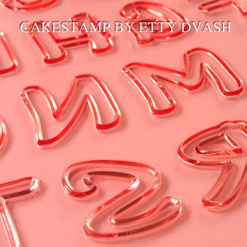 חותכן אותיות באנגלית ומספרים - 2 ס"מ