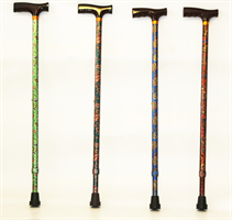 מקל הליכה טלסקופי מעוצב צבעוני