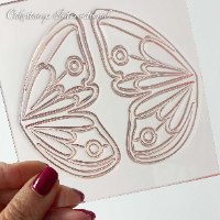 תבנית פרפר בודד לקישוט קאפקייקס מזולפים - לעבודה בשוקולד ובבצק סוכר כנפי פרפר