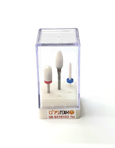 סט 3 ראשיים קרמי להסרת ג'ל