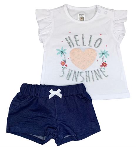 חליפה קצרה סאנשיין לבן