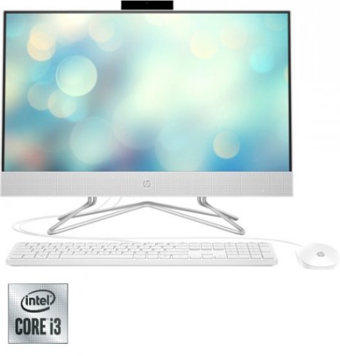 מחשב All In One HP 23.8" Intel Core i3-10100T 24-DF0101NJ בצבע לבן