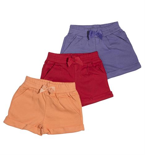 שלישיית מכנסיים 4452 סגול - אדום - כתום