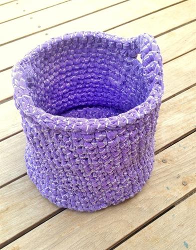 סל איחסון סרוג, סלסלה גדולה לצעצועים, סריגה