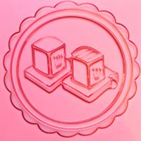 חותמת תפילין- מסגרת מסולסלת- לבצק סוכר