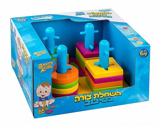 השחלת צורות בסיבוב