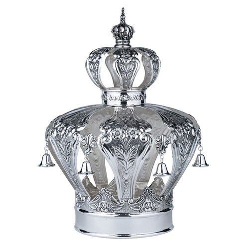 כתר לספר תורה מכסף טהור דגם 7 קטן