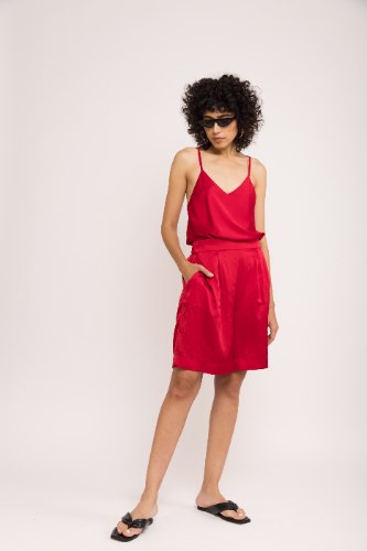 מכנסי CLASSIC קצרים - בורדו