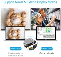 תחנת עגינה Type C עם חיבורים USB3.0 , VGA , HDMI 4K , Type C-PD