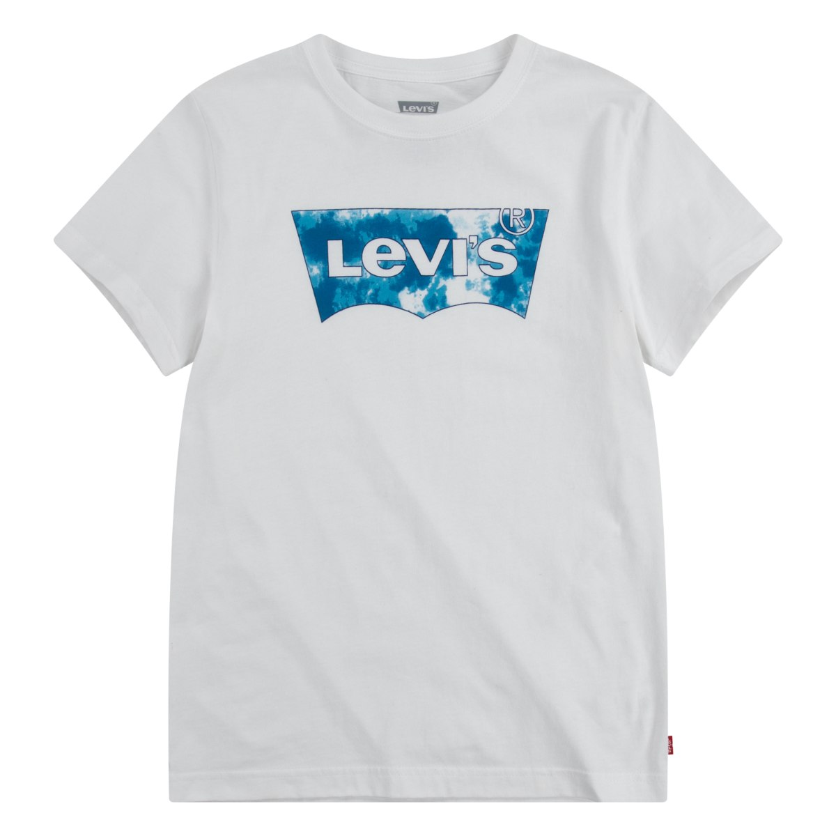 טי שירט LEVIS לבנה לוגו טאי דאי כחול - 1-4 שנים