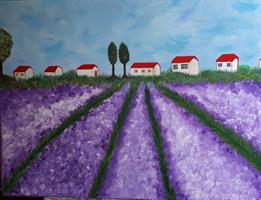 שדות לבנדר סגולים