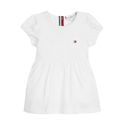 שמלה תינוקות TOMMY HILFIGER לבנה