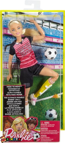 ברבי Made To Move DVF68 - כדורגלנית