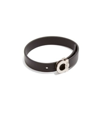 Salvatore Ferragamo  gancini leather bracelet