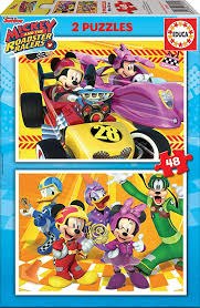 2 פאזלים 48 חלקים- מיקי מאוס