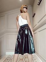 חצאית NYLON שחור + מסכת NYLON שחורה מתנה