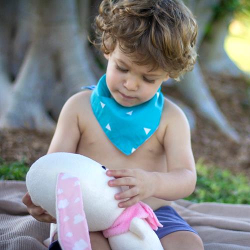 סינר בנדנה טורקיז משולשים