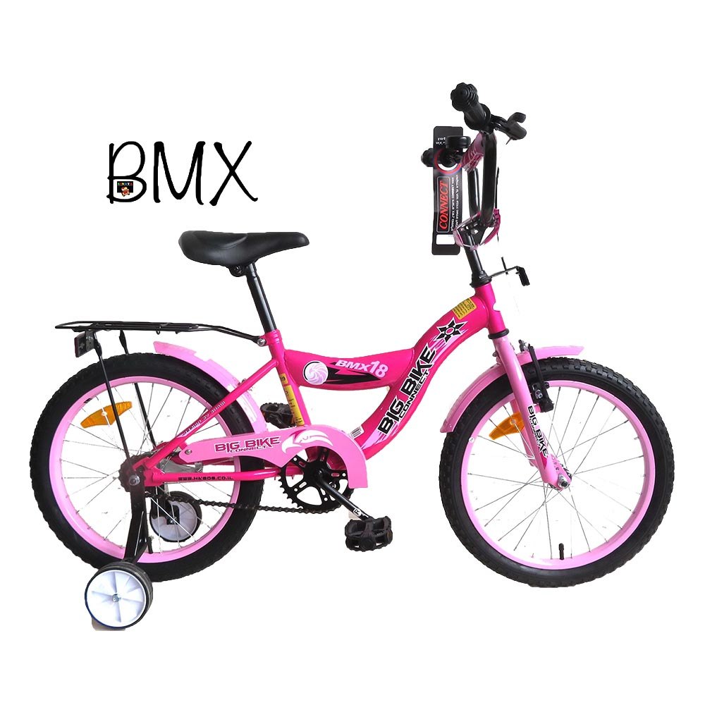 אופניים BMX מידה 12 בצבע ורוד - אופניים 
