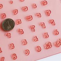 סט חותמות אותיות וספרות אשכנז ליצירה